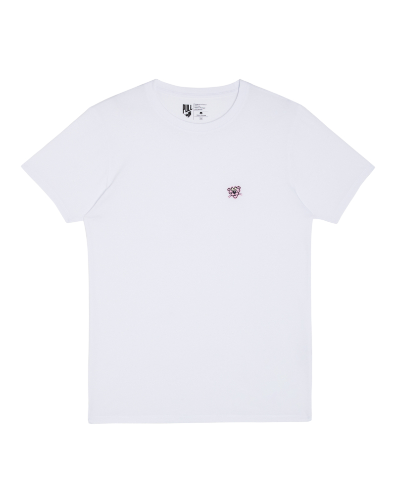 T-shirt homme PATCHMADPINKYWHITE