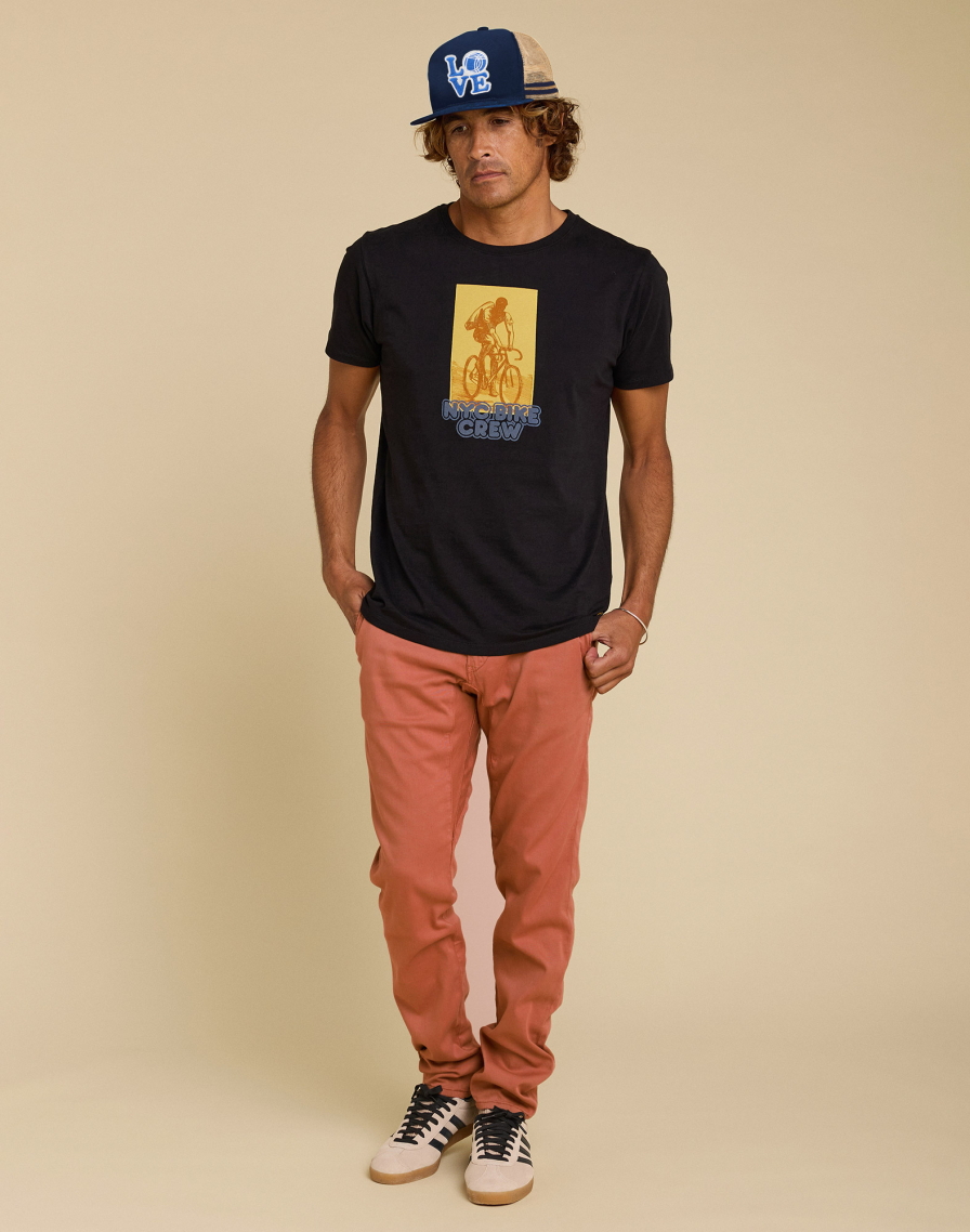 Men's pants chino cut FLAMINGO