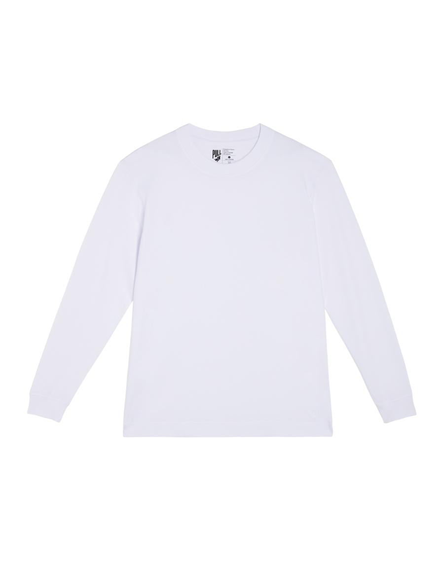 Men's t-shirt long sleeves WHITE