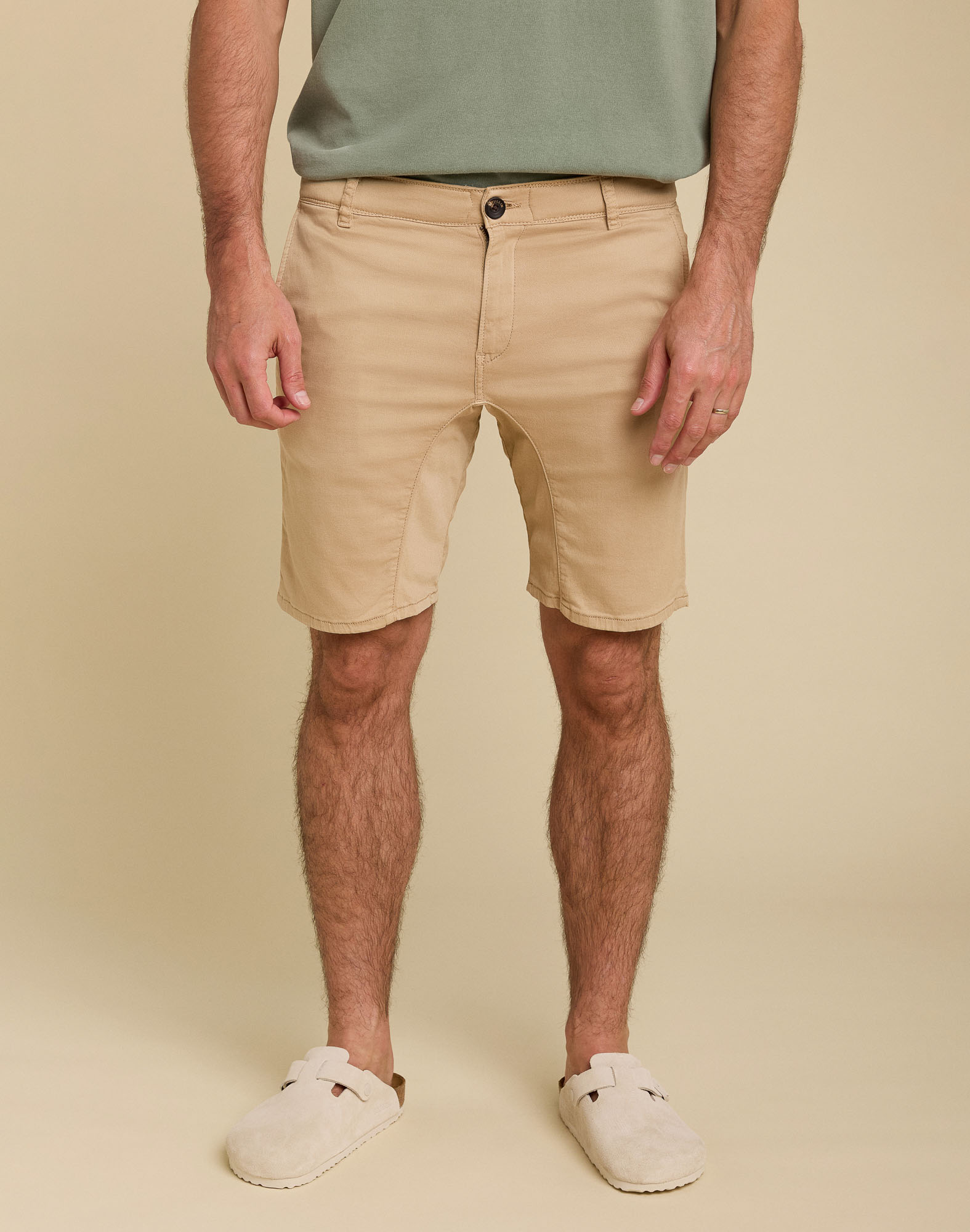 Men's short DENING SHORT CHINO BISCOTTI