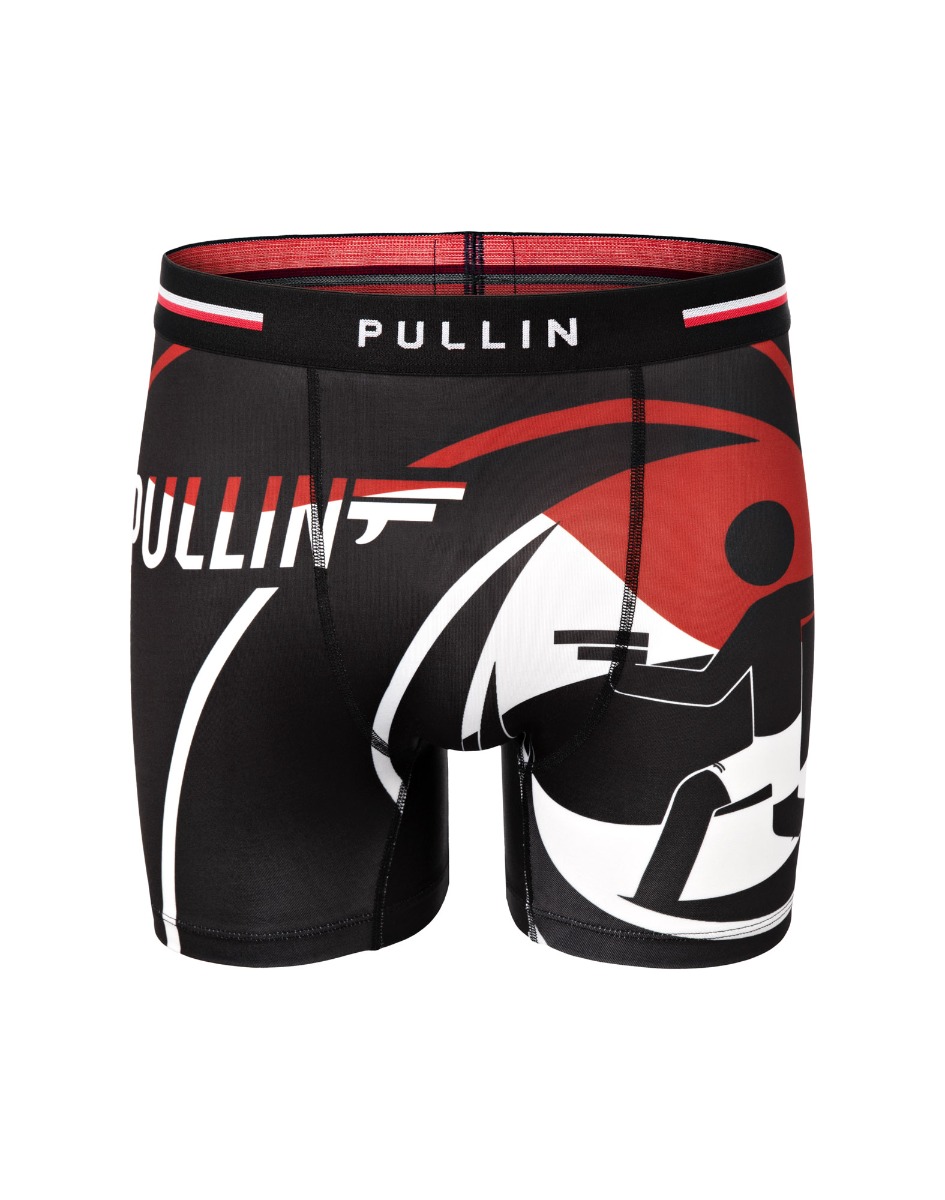 BLACK MEN'S TRUNK FASHION 2 PULLINBOND - Men's underwear PULLIN