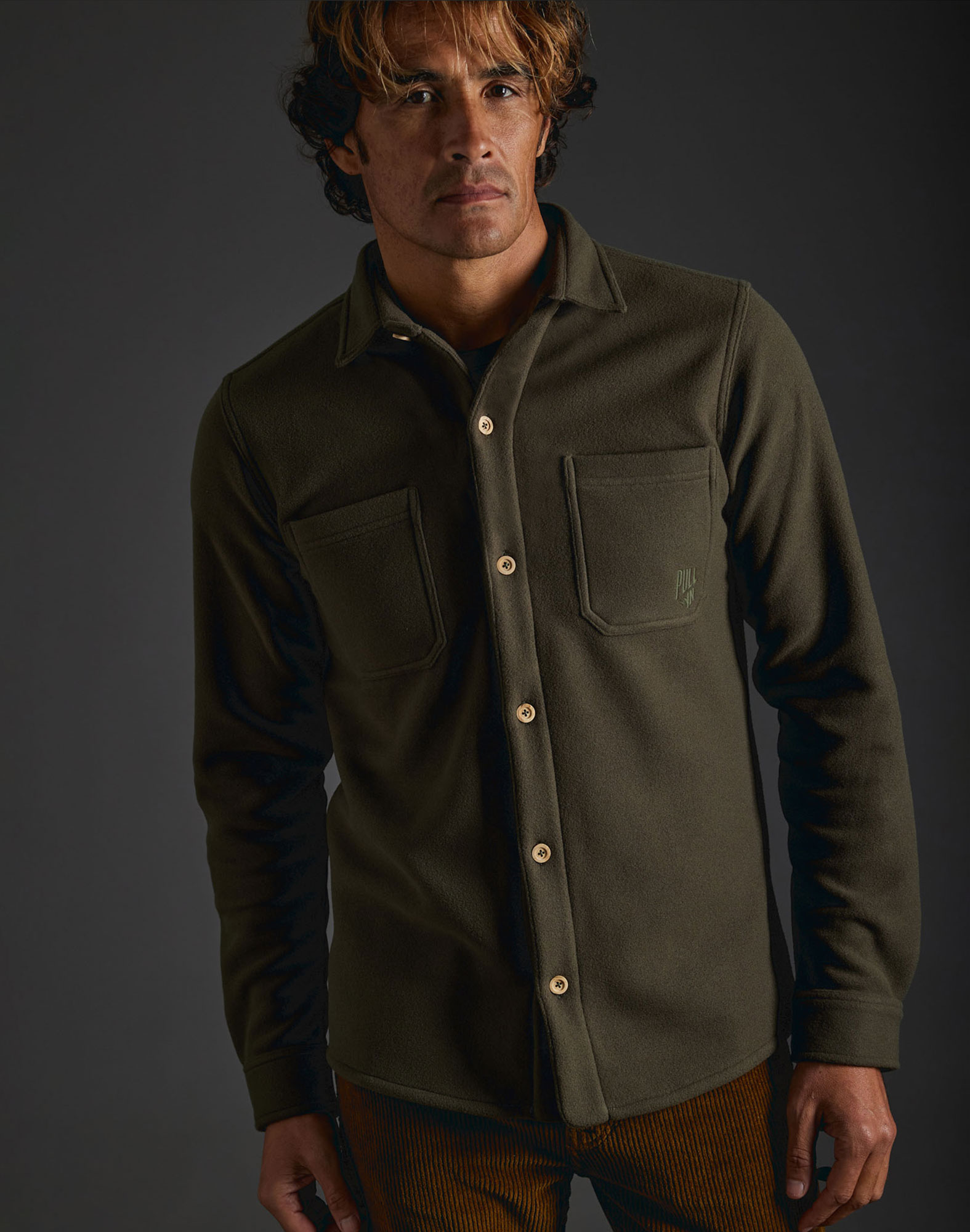 Men's unisex shirt GEKO KAKI