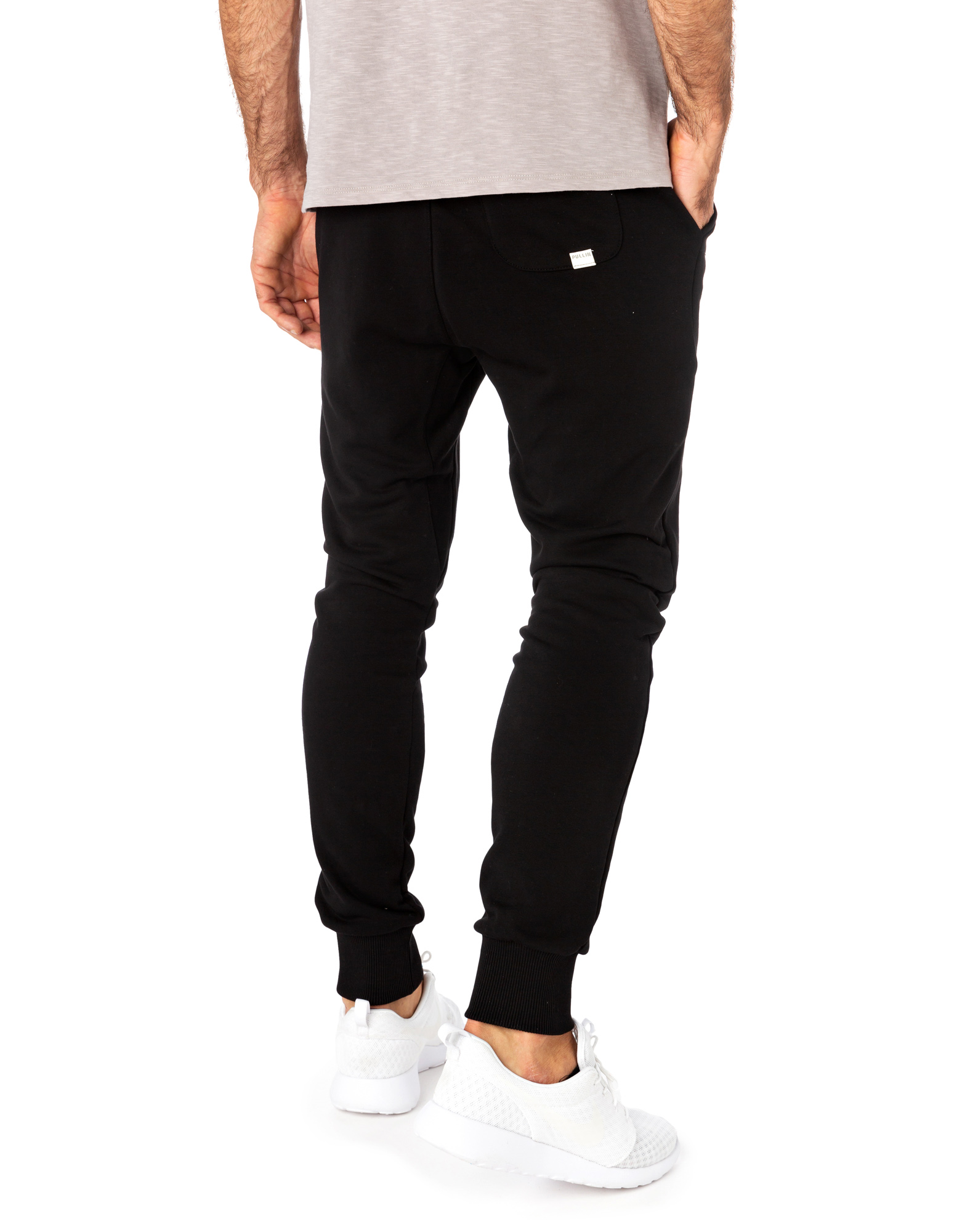 BLACK MEN'S SWEAT PANT JOGGING LOOSE BLACK - Men's apparel PULLIN