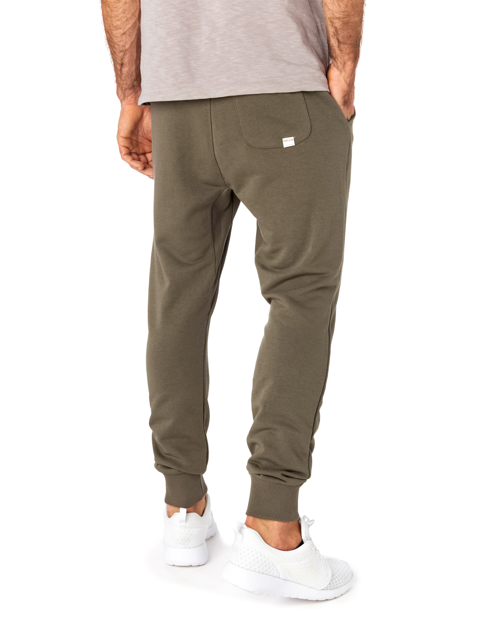 GREEN MEN'S SWEAT PANT JOGGING LOOSE KHAKI - Men's apparel PULLIN