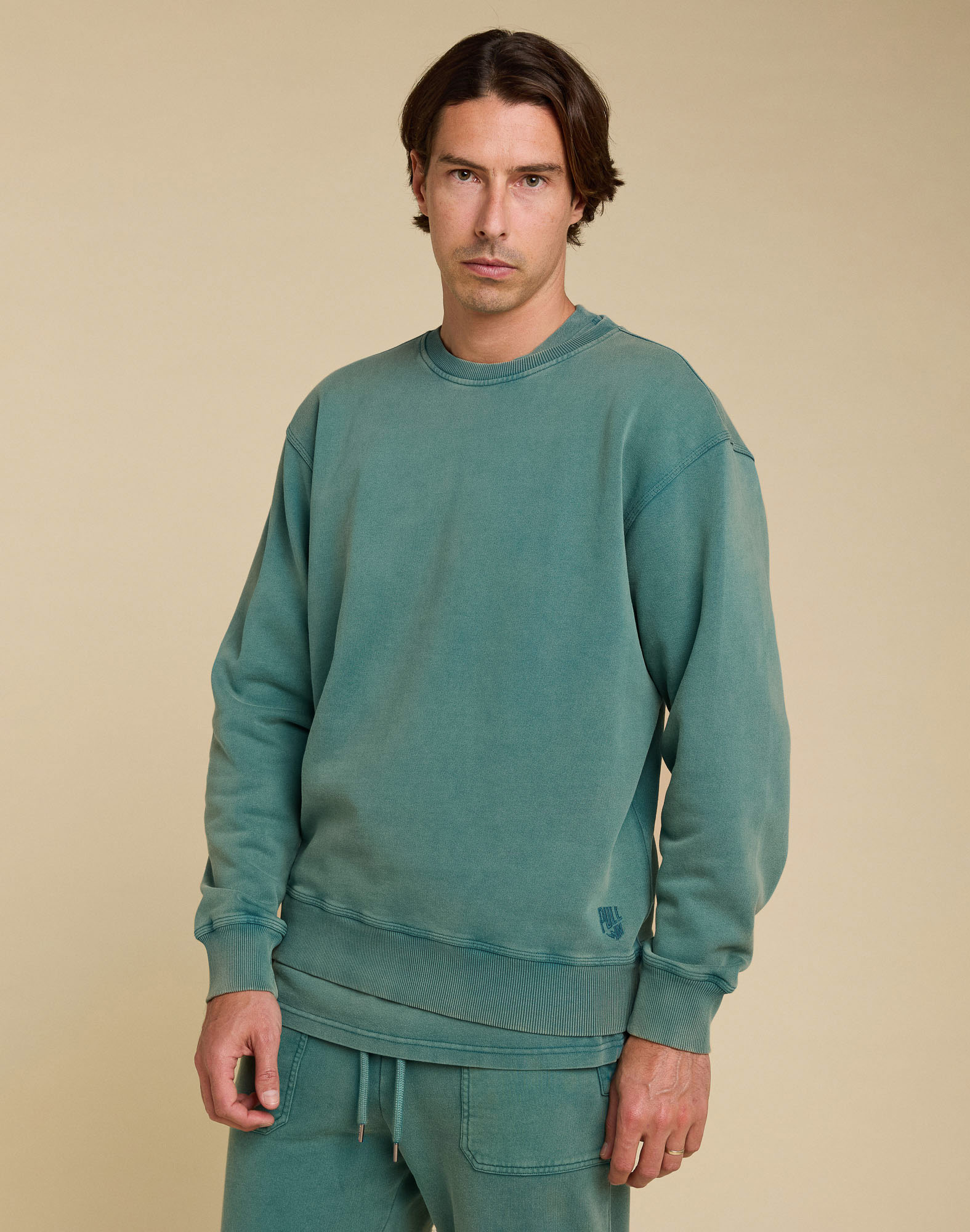 Men's sweat CREW TEAL