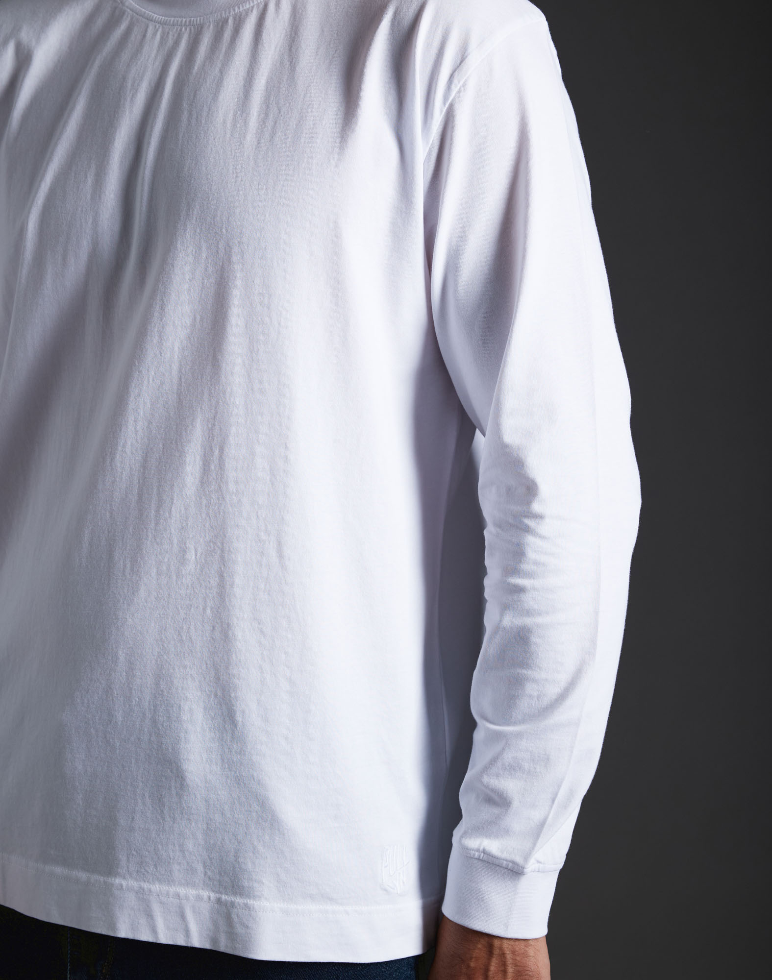 Men's t-shirt long sleeves WHITE